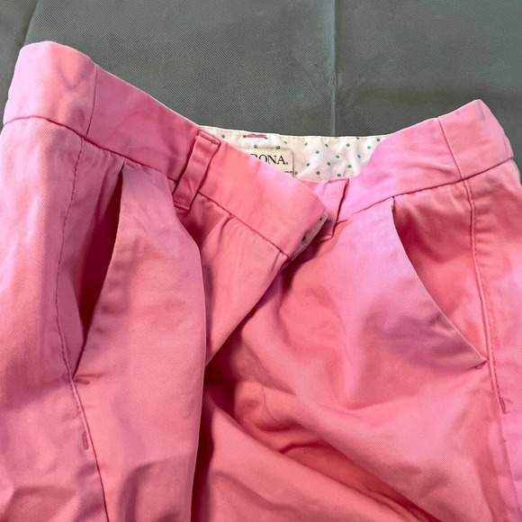Merona Chino Shorts Womens Size 8 Bubblegum Pink Cotton Flat Front Pockets - Picture 8 of 10